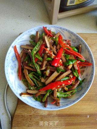 Stir-fried Dried Bean Curd with Mustard Chili recipe