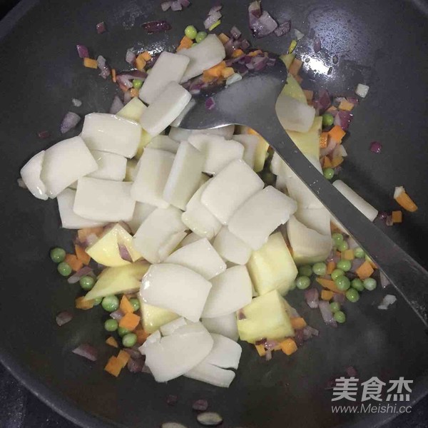 Curry Stir-fried Rice Cake recipe