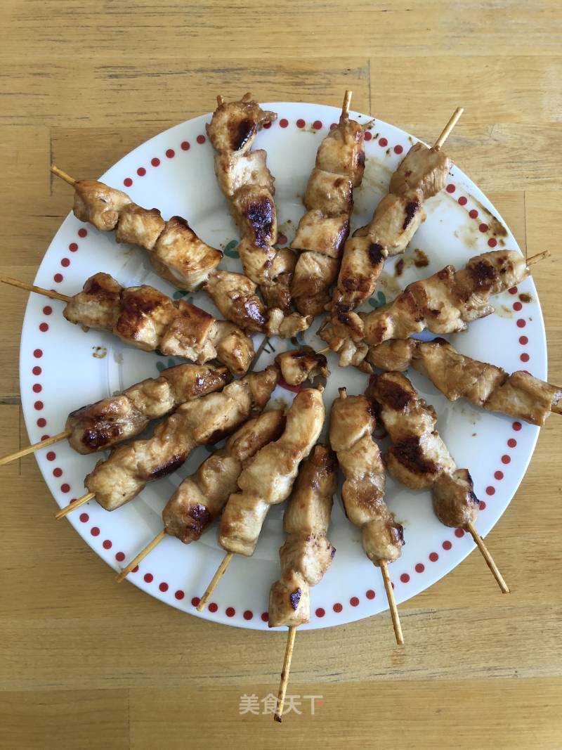 Pan-fried Chicken Skewers