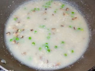 Oatmeal with Green Beans and Shiitake Mushrooms recipe