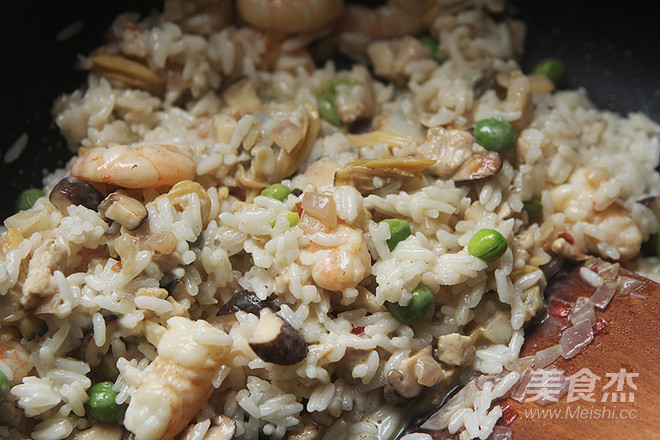 Cheese Coconut Seafood Baked Rice recipe