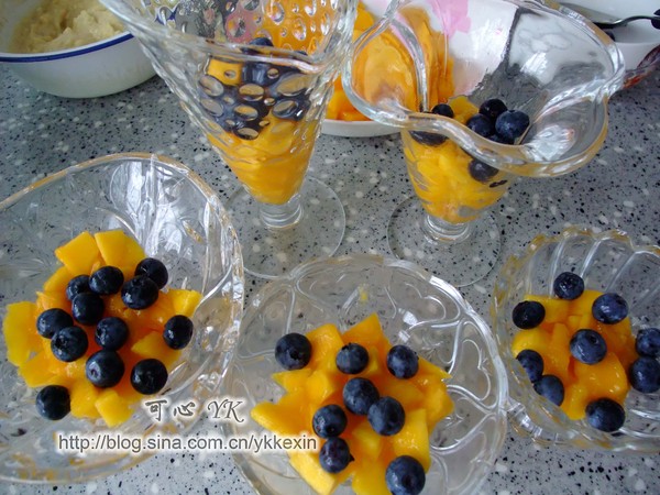 Mango Blueberry Sago recipe