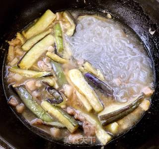 Eggplant Claypot with Minced Meat and Vermicelli recipe