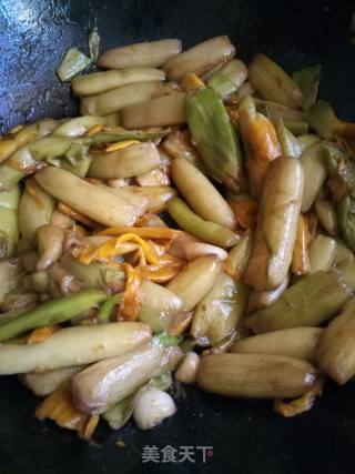 Stir-fried Taro Flowers recipe