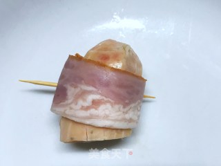 Bacon Wrapped Fish Sausage recipe