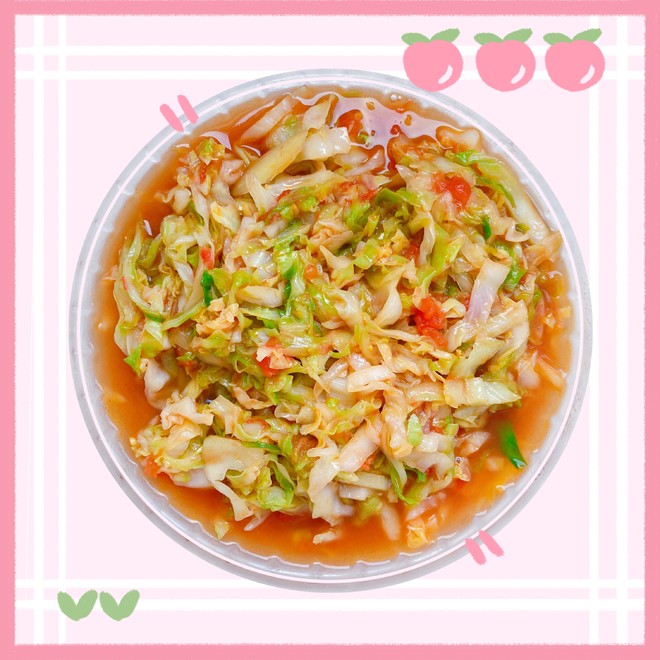 Stir-fried Cabbage with Tomatoes recipe