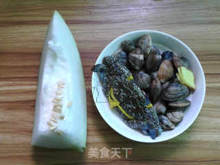 Winter Melon Double Flower Seafood Soup recipe