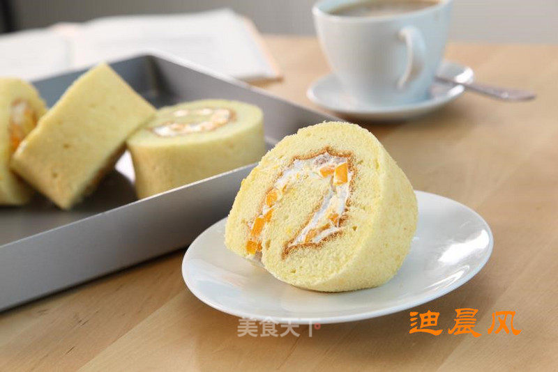 Mango Cream Swiss Cake Roll recipe