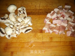Pork with Quail Egg and Mushroom recipe