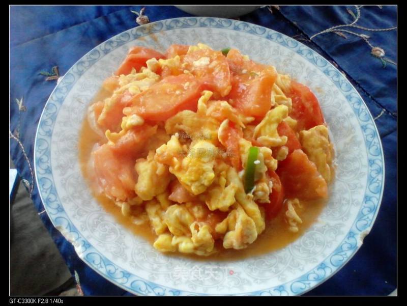 Common Dishes on The Table---tomato and Egg recipe