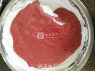 #aca烤明星大赛#vanilla Mango Flowing Heart Cake recipe