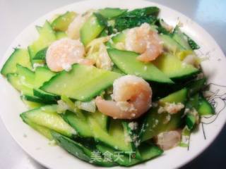 Fried Shrimp with Cucumber recipe