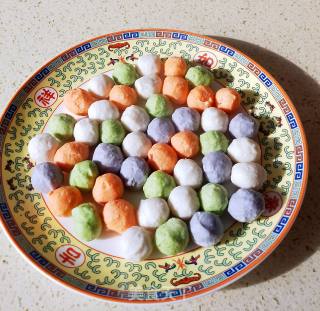 Colorful Vegetable Meatballs with Orange Sauce recipe