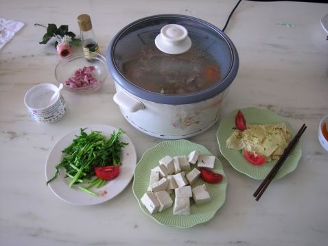 Snow Red Tofu Hot Pot recipe