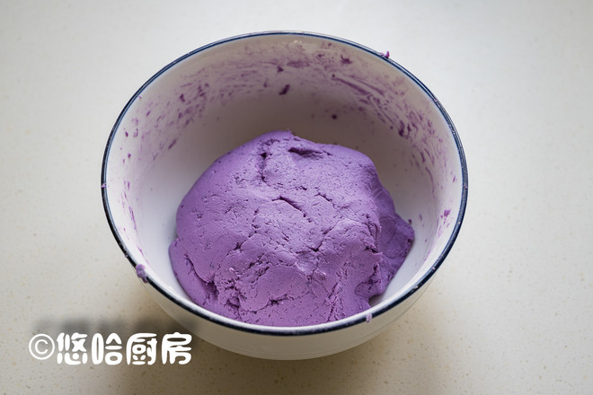 Milky Purple Sweet Potato Glutinous Rice Cake recipe