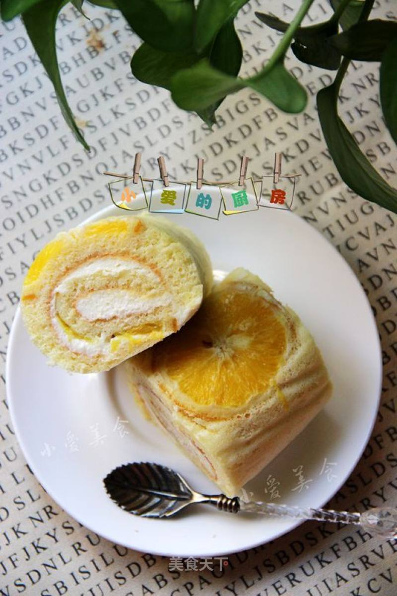 Sweet Orange Cake Roll recipe