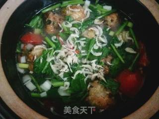 Dried Shrimp Meatball Soup recipe