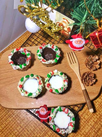 Christmas Milk Cookie Cup