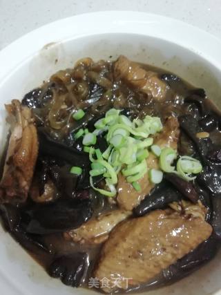 Chicken Wings Stewed with Mushrooms recipe