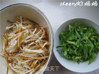 Stir-fried Enoki Mushroom recipe