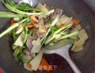 Goose Kidney Stir-fried Beef Lan Chowder recipe