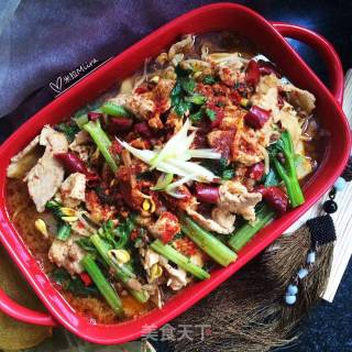 Poached Bean Skin Pork Slices recipe