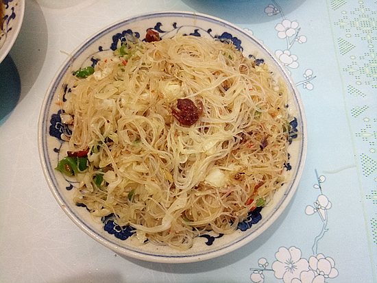 Stir-fried Vermicelli with Cabbage in Xo Seafood Sauce recipe