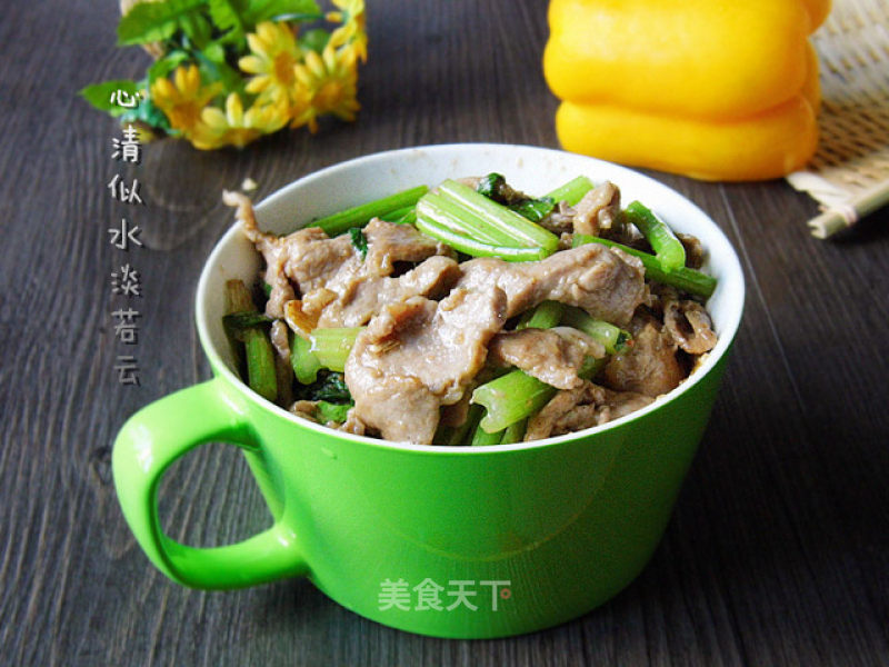 Celery Stir-fried Pork recipe