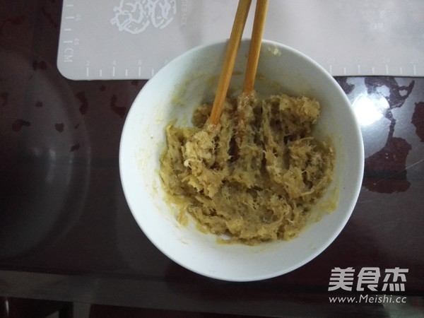 Salad Pork Floss Bread recipe