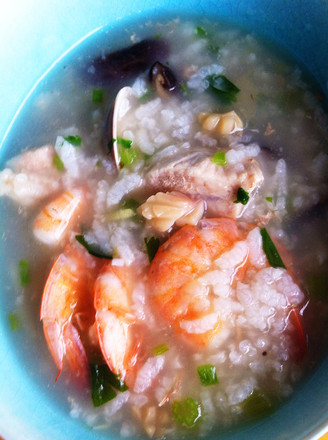 Pork Ribs Seafood Congee recipe