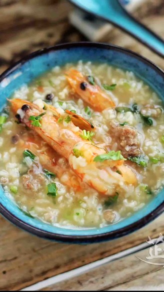 Shrimp and Lean Pork Congee recipe