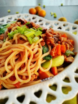 Mushroom Fried Noodles recipe