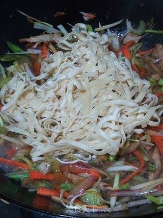 Colorful Fried Noodles recipe