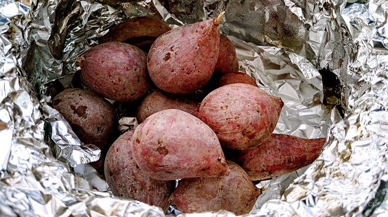 Roasted Purple Sweet Potato in Casserole recipe