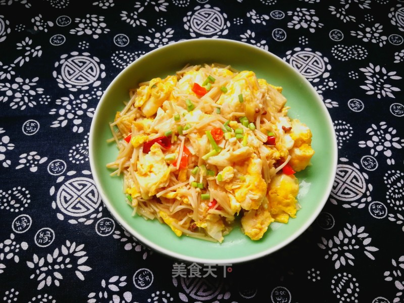 #团圆饭# Scrambled Eggs with Mushroom recipe