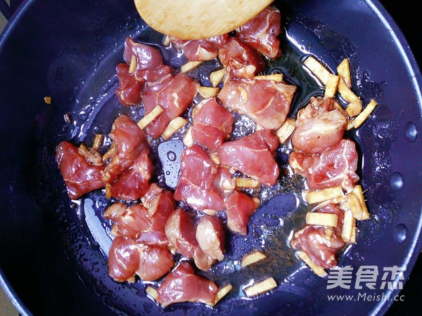 Stir-fried Bean Paste with Plum Meat recipe