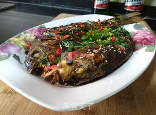 #aca烤明星大赛#[oil-free Huoxiang Grilled Fish] recipe