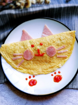 Cat Omelet Rice