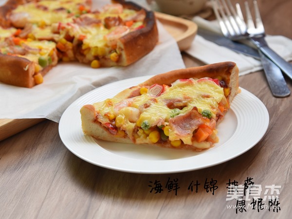 Assorted Seafood Pizza recipe