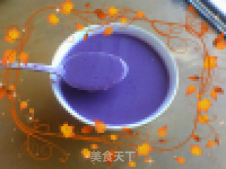 Purple Sweet Potato Oatmeal Peanut Rice Paste recipe