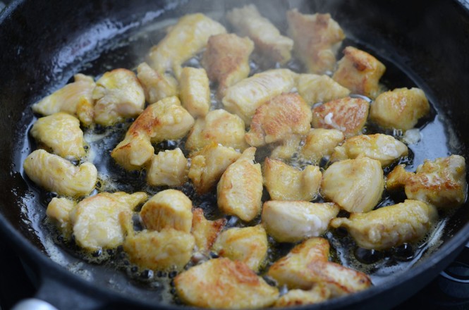 Grilled Chicken Nuggets with Black Garlic recipe