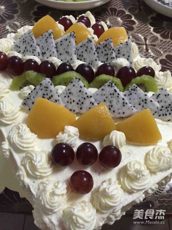 Fruit Birthday Cake recipe