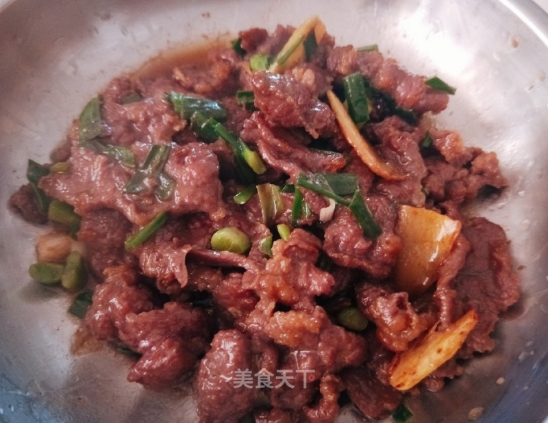 Stir-fried Beef with Chives recipe