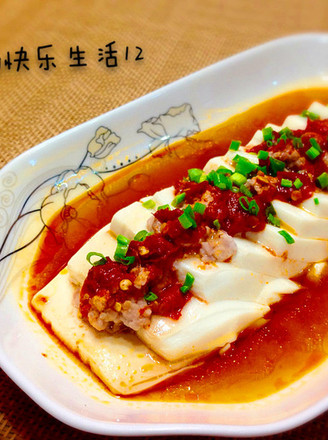 Fish-flavored Steamed Tofu recipe