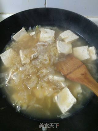 Jade White Jade Soup (sauerkraut Tofu Soup) recipe