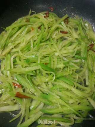 Stir-fried Green Radish recipe