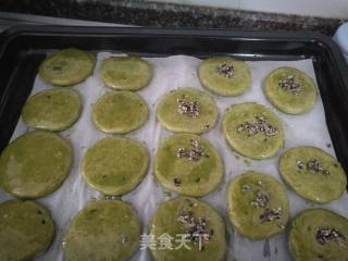 Matcha Whole Wheat Sesame Crackers (oven Version) recipe