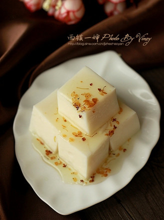 Osmanthus Almond Tofu recipe
