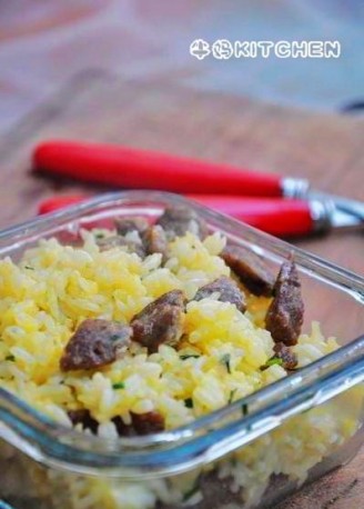Fried Rice with Beef Balls and Eggs