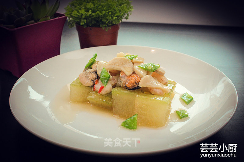 Winter Melon and Seafood Boiled 【yun Yun Xiaochu】